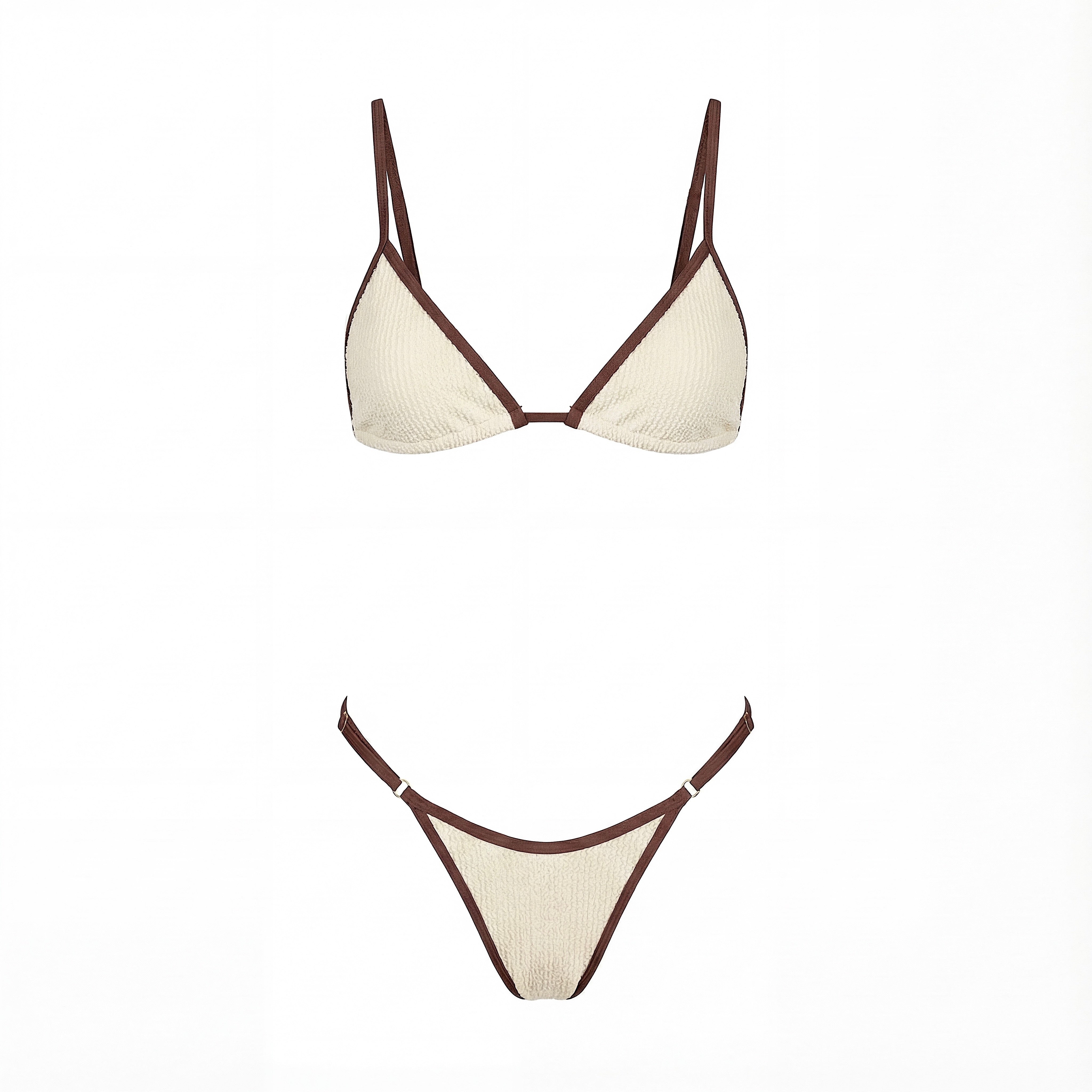 MAREA CRINKLE CREMA Y CHOCOLATE - CASSIOPEA X SAINTMALÉ