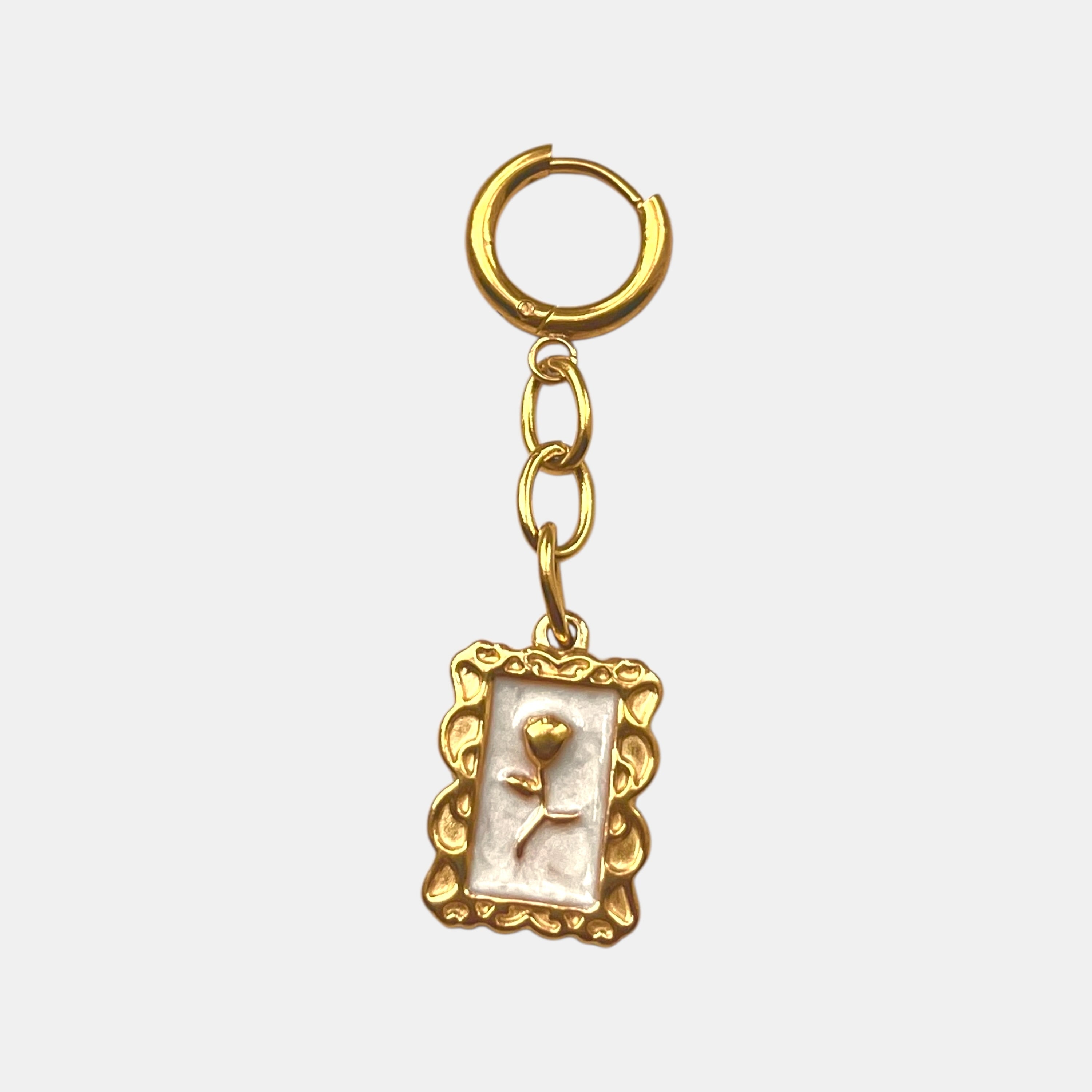 CUADRO DE ROSA BLANCO BIKINI CHARM